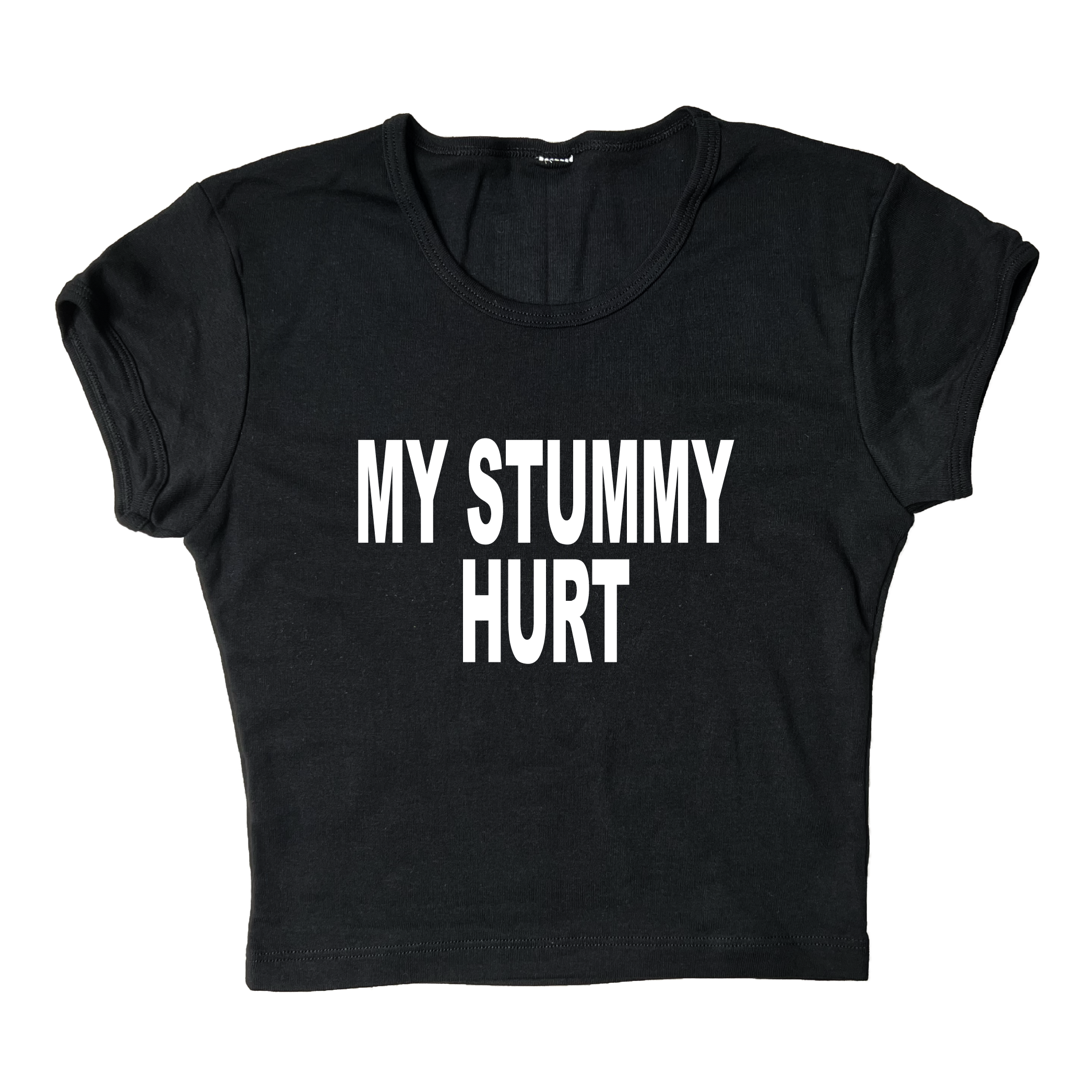 My Stummy Hurt Crop Top
