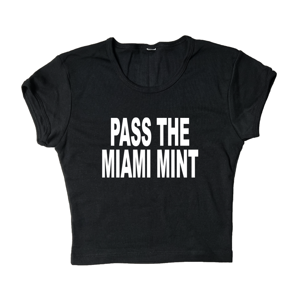 Pass The Miami Mint Women's Crop Top